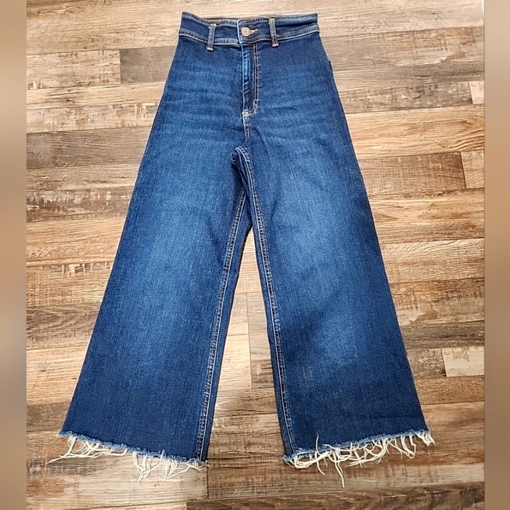 Zara High Waisted ankle flare